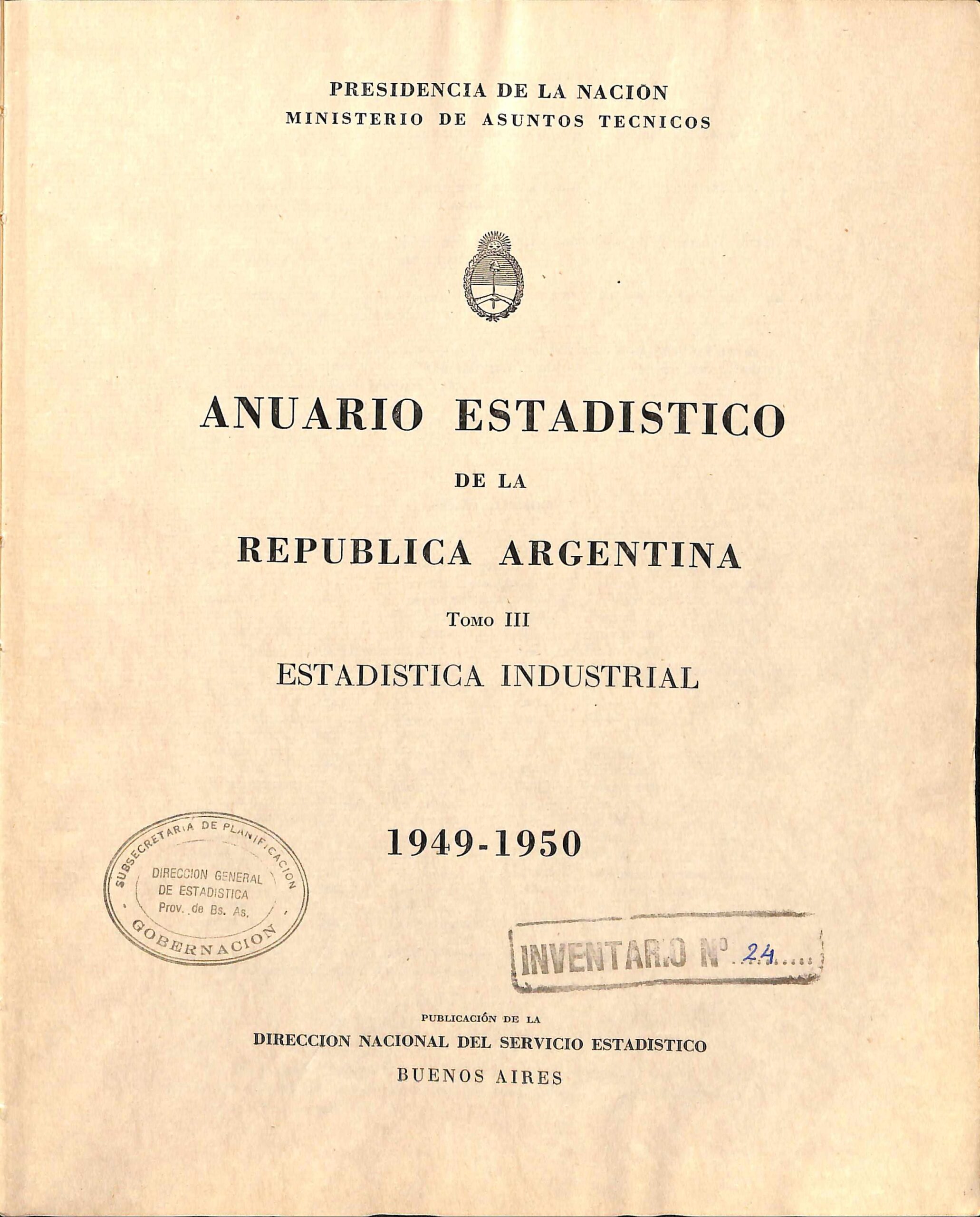 Anuario Nacional 1949 III