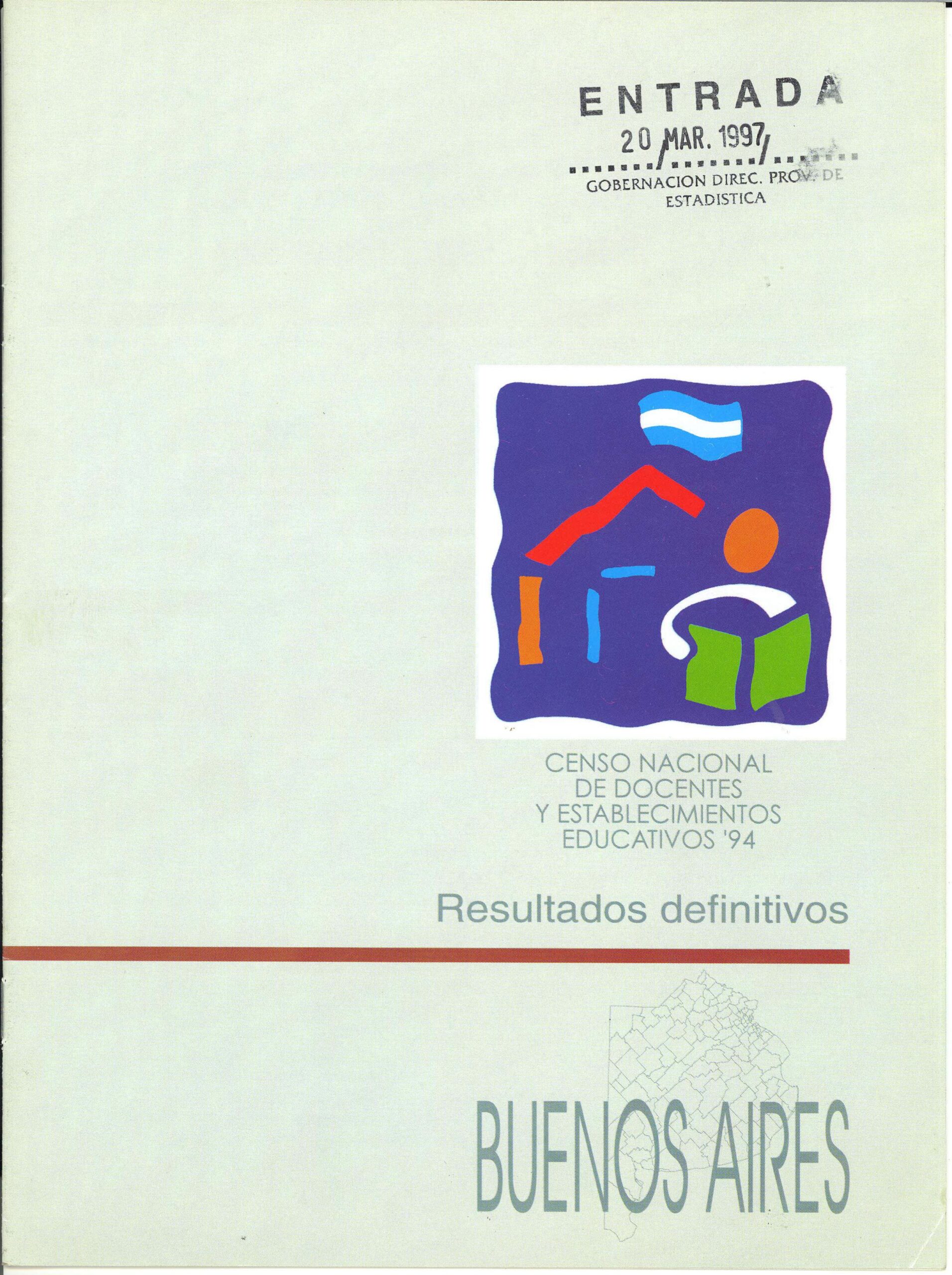 Censo Nacional de Docentes y Establecimientos Educativos 1994