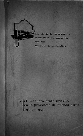 Producto Bruto Interno en la provincia de Buenos Aires (1965 – 1970)