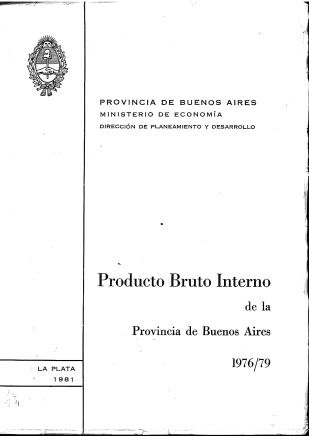 Producto Bruto Interno en la Provincia de Buenos Aires (1976 – 1979)